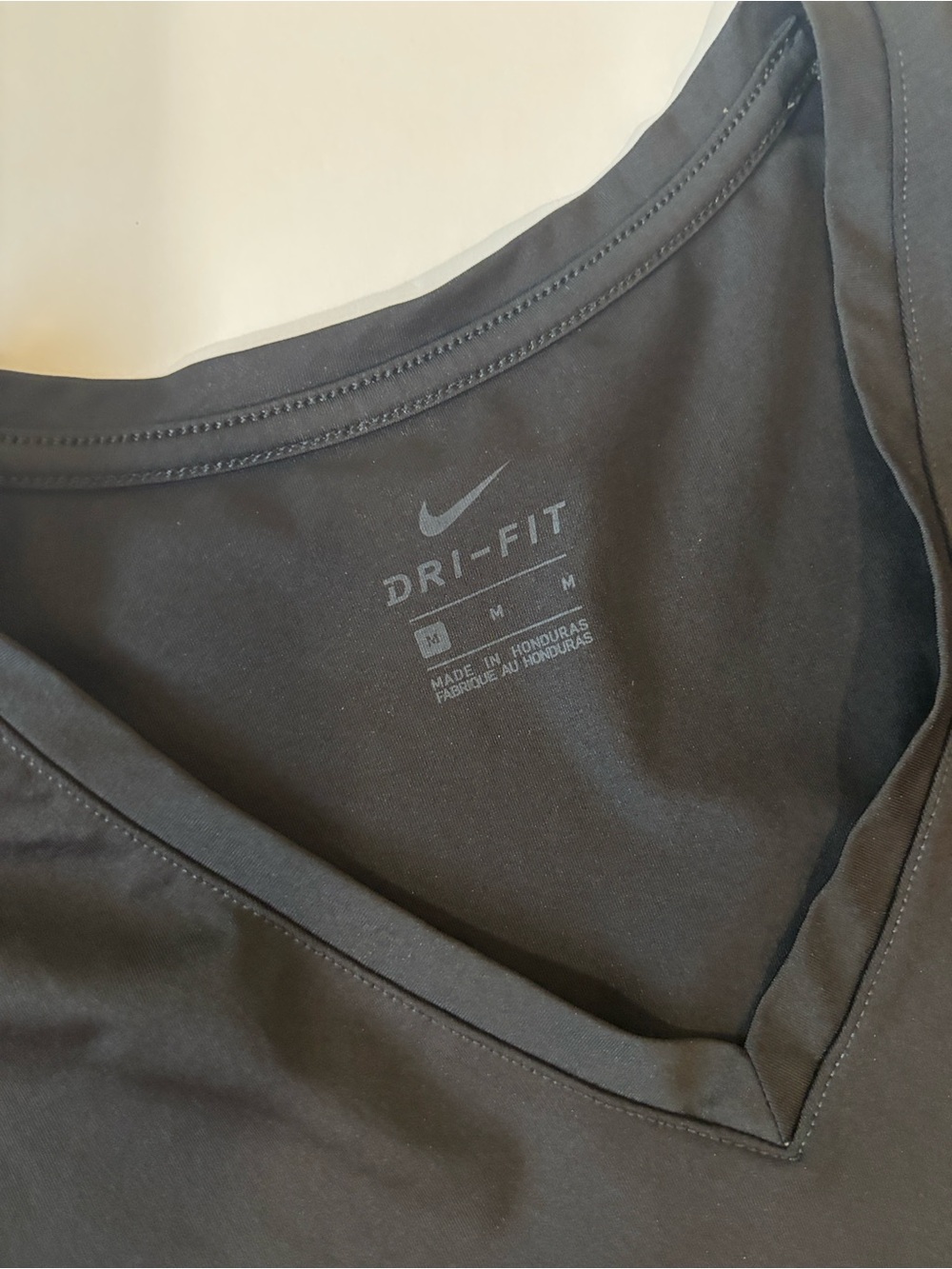 Nike Black Dri-FIT V-Neck Active Top - Picture 4 of 7